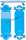 Volten Clear series Ice blue  longboard
