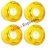 Powerslide Melrose yellow vagy purple színben 58x32mm/78A 4 db/szett